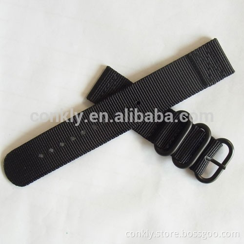 Black nylon zulu 2 piece of strap dealer